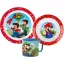 Super Mario Mushroom Kingdom komplet posuđa, mikro plastični set s šalicem 265 ml