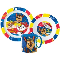   Psići u ophodnji Pup Power posuđe set, mikro plastični set s šalicom od 265 ml