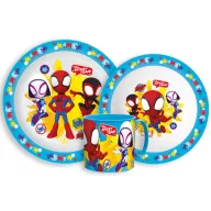   Spider-Man Spidey servis za jelo, mikro plastični set s šalicom 265 ml