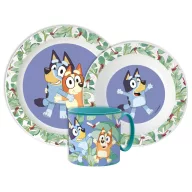   Bluey Tropical set posuđa, mikro plastični set s šalicom 265 ml