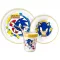 Sonic the Hedgehog Rings protuklizni set posuđa, mikro plastični set