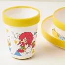 Sonic the Hedgehog Rings protuklizni set posuđa, mikro plastični set