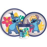   Disney Lilo i Stitch Palm protuklizni set za jelo, mikro plastični set