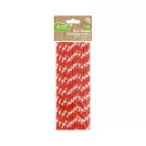 Šareno Red Polka Dots Crvena papirnata slamka, pakiranje od 24 komada