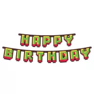 Gamer Game On Igra Happy Birthday natpis 160 cm