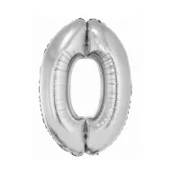 Brojevi Silver Srebrni balon od folije 0-76 cm