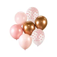 Šareno Pink-Copper balon, set od 7 balona 30cm (12 inča)