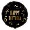 Sretan rođendan Gold Happy Birthday B&C party folija balon 36 cm