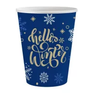 Božić Hello Winter i papirna čaša 6 kom 250 ml