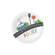Policajac Beep papirnati tanjur 6 komada 18 cm