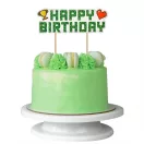 Gamer Game On Igračka Happy Birthday torta dekoracija 14,5 cm