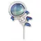 Svemir Astronaut folija balon u obliku broda 36 cm (WP)