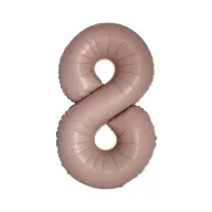 Brojevi Vintage Mat roza folijski balon broj 8, 76 cm (WP)