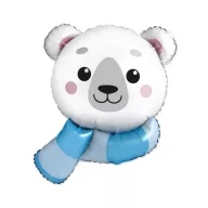   Kornjača Blue Scarf Balon od folije polarnog medvjeda 78 cm (WP)