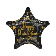   Sretna Nova Godina Midnight Happy New Year folija balon 46 cm