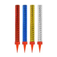   Sretan rođendan Colorful Šarene vatrometne svijeće za tortu 12 cm u pakovanju od 4 komada