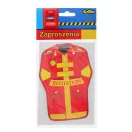Vatrogasac Fire Brigade pozivnica žuta set od 6