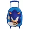Sonic the Hedgehog Modern dječji ruksak na kotačiće 3D, torba 32 cm