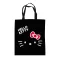 Hello Kitty Black platnena torba, torba za kupovinu 44 cm