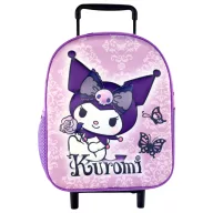   Hello Kitty Kuromi Purple dječji 3D ruksak s kotačićima, torba 32 cm