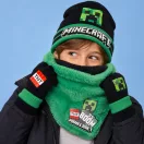 Minecraft Boom Deluxe dječja kapa, šal i set rukavica