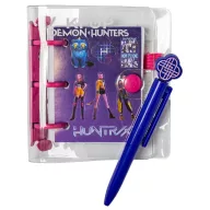   K-Pop Demon Hunters Purple mini notes s olovkom i naljepnicama