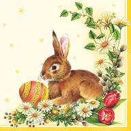 Uskrs Egg & Hare salveta 20 kom 33x33 cm