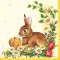 Uskrs Egg & Hare salveta 20 kom 33x33 cm