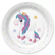 Jednorog Magical Star papirnati tanjur 8 komada 22,7 cm