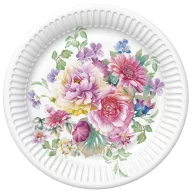   Šareno Arrangement Cvjetni papirnati tanjur, pakiranje od 8, 22,7 cm