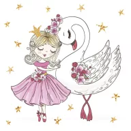 Balet With Swan Balerina salveta 20 kom 33x33 cm