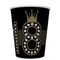   Sretan rođendan Hollywood Style Happy Birthday 18 papirna čaša 8 kom 250 ml