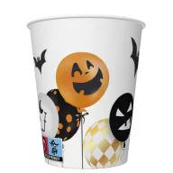 Noć vještica Scary Balloons papirnata čaša 8 kom 250 ml