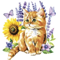 Mačkasto Watercolour Kitten salveta 20 komada 33x33 cm