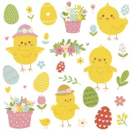 Uskrs Cheerful Chicks salveta 20 komada 33x33 cm