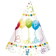   Sretan rođendan Streamers Happy Birthday party kapa, šešir 6 komada
