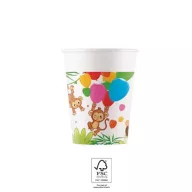 Džungla Balloons papirna čaša 8 komada 200 ml FSC