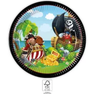 Gusar Island papirnati tanjur 8 komada 23 cm FSC