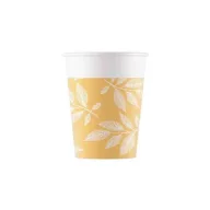   Cvijet Orange Leaves Čaša od papira s listom 8 komada 200 ml