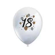   Sretan rođendan Milestone Happy Birthday 18 luf balon, 6 komada 11 inč (27,5 cm)