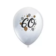   Sretan rođendan Milestone Sretan rođendan 60 balon, balon 6 komada 11 inča (27,5 cm)