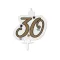 Sretan rođendan Milestone Happy Birthday Gold svijeća za tortu, svijeća s brojem 30