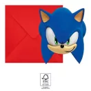 Sonic the Hedgehog Sega pozivnica za zabavu 6 komada FSC