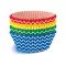 Šareno Rainbow mini papirnati kalupi za muffin, 40 kom