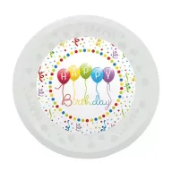   Sretan rođendan Little Princess Happy Birthday Streamers mikropremium plastični plitki tanjur 21 cm