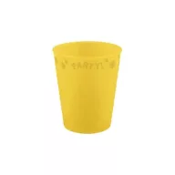 Zabava Yellow Žuta mikro premium plastična čaša 250 ml