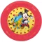 Disney Mickey Jump Into Fun set od 4 micro premium plastičnih plitkih tanjura, 21 cm