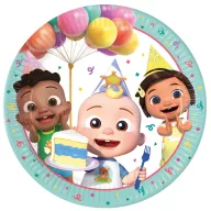 Cocomelon Birthday papirnati tanjur 8 kom 23 cm FSC