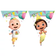 Cocomelon Birthday girlanda sa zastavama 2,3 m FSC