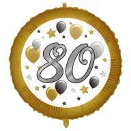   Sretan rođendan Milestone Happy Birthday 80 folijska balon 46 cm